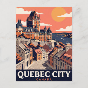 Vintage Travel Postcard Quebec City Canada