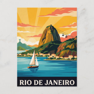 Vintage Travel Postcard Rio de Janeiro