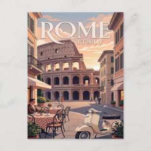 Vintage Travel Postcard Rome Italy