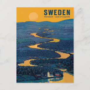Vintage Travel Postcard - SWEDEN