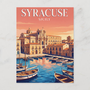 Vintage Travel Postcard Syracuse Sicily