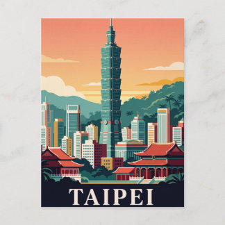 Vintage Travel Postcard | TAIPEI