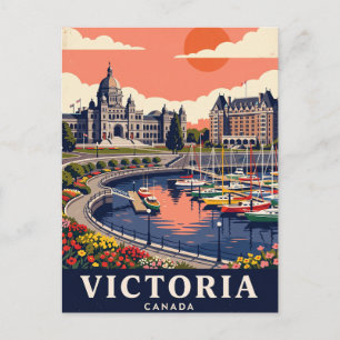 Vintage Travel Postcard Victoria Canada