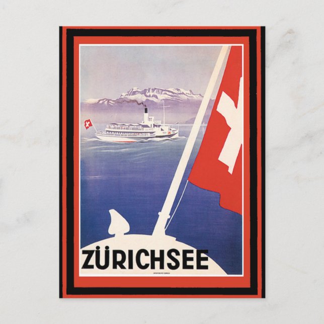 Vintage Travel Poster 51 Postcard (Front)