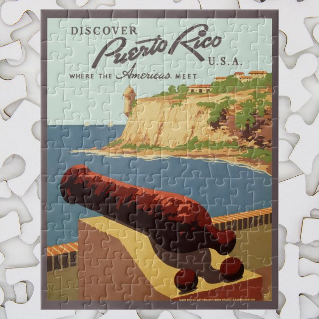Vintage Travel Poster Art, Discover Puerto Rico! Jigsaw Puzzle (Creator Uploaded)