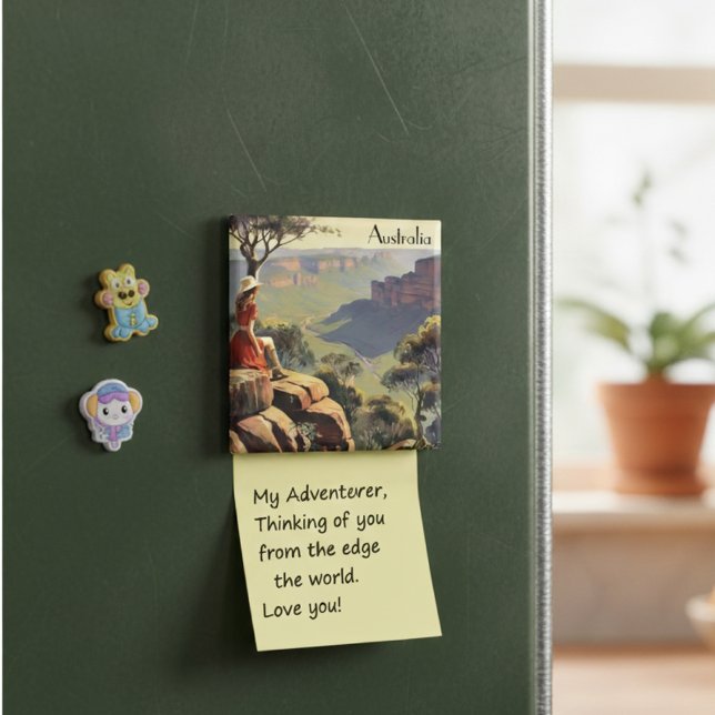 Vintage Travel Poster Australia Canyon Magnet (Creator Uploaded)