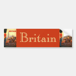 Vintage Travel Poster, British Royal Guard Bumper Sticker
