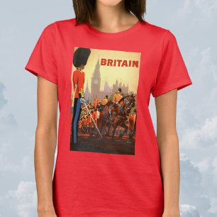 Vintage Travel Poster, British Royal Guard T-Shirt