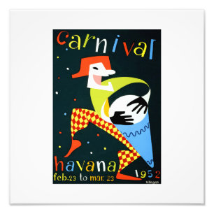 Vintage travel poster carnival