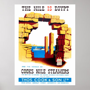 Vintage Travel Poster - Egypt Nile