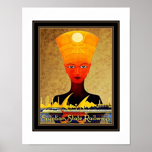 Vintage Travel Poster Egyptian State Railways (Front)