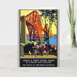 Vintage travel poster - England and Scotland Card