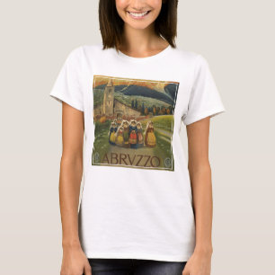 Vintage Travel Poster For Abruzzo, Italy. T-Shirt