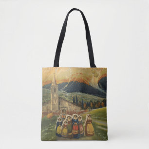 Vintage Travel Poster For Abruzzo, Italy. Tote Bag
