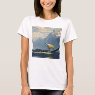 Vintage Travel Poster For Alaska Northern Pacific T-Shirt