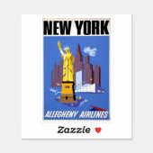 Vintage Travel Poster For Allegheny Airlines (Sheet)