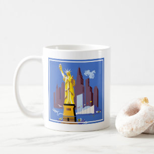 Vintage Travel Poster For Allegheny Airlines Coffee Mug