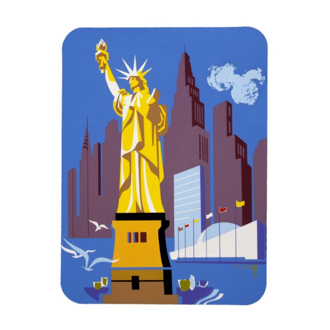 Vintage Travel Poster For Allegheny Airlines Magnet (Vertical)