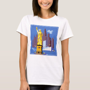 Vintage Travel Poster For Allegheny Airlines T-Shirt