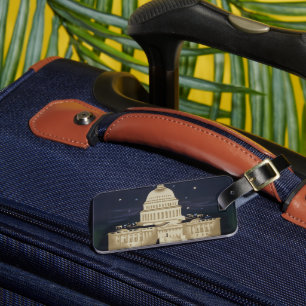 Vintage Travel Poster For American Airlines Luggage Tag