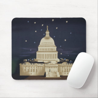 Vintage Travel Poster For American Airlines Mouse Mat