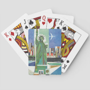 Vintage Travel Poster For American Airlines Playing Cards