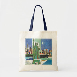 Vintage Travel Poster For American Airlines Tote Bag