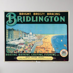 Vintage Travel Poster for Bridlington, England