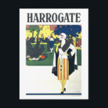 Vintage Travel Poster for Harrogate Postcard<br><div class="desc">This is a reproduction of a vintage travel poster for Harrogate.</div>