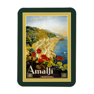 Vintage Travel Poster For Italy Magnet