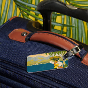 Vintage Travel Poster For Jamaica Luggage Tag