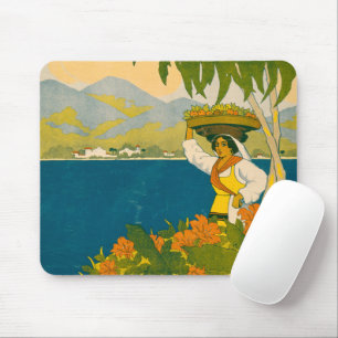 Vintage Travel Poster For Jamaica Mouse Mat