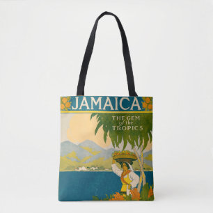 Vintage Travel Poster For Jamaica Tote Bag