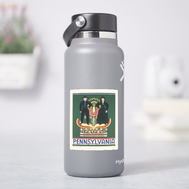 Vintage Travel Poster For Lancaster County, Pa (HydroFlask)