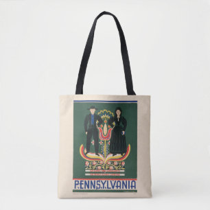 Vintage Travel Poster For Lancaster County, Pa Tote Bag
