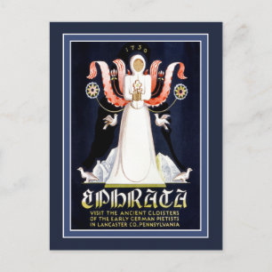 Vintage Travel Poster For Lancaster Penn Postcard