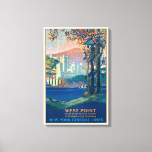 Vintage Travel Poster For New York Central Lines Canvas Print
