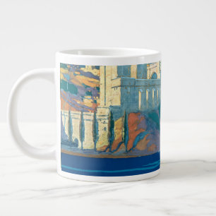 Vintage Travel Poster For New York Central Lines Large Coffee Mug
