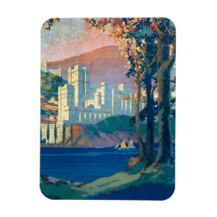 Vintage Travel Poster For New York Central Lines Magnet