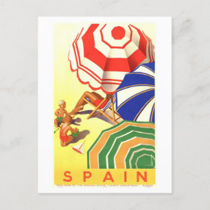 Vintage Travel Poster for Spain Postcard