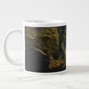 Vintage Travel Poster For The Adirondack Mountains Large Coffee Mug