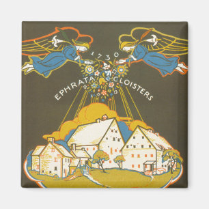 Vintage Travel Poster For The Ephrata Cloister Magnet
