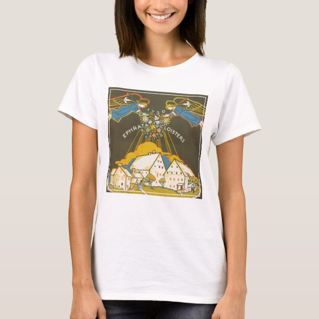 Vintage Travel Poster For The Ephrata Cloister T-Shirt (Front)
