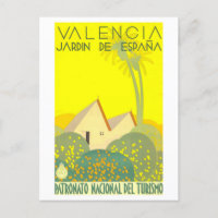 Vintage Travel Poster for Valencia, Spain,
