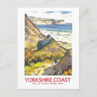Vintage Travel Poster for Yorkshire Coast