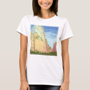 Vintage Travel Poster For Zion National Park T-Shirt