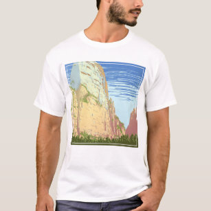 Vintage Travel Poster For Zion National Park T-Shirt