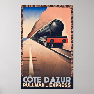 Vintage Travel Poster - France Nice Cote d'Azur