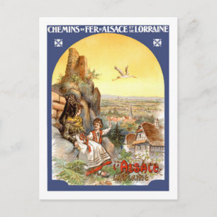Vintage Travel Poster,France Postcard
