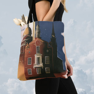 Vintage Travel Poster from Boston, Massachusetts Tote Bag